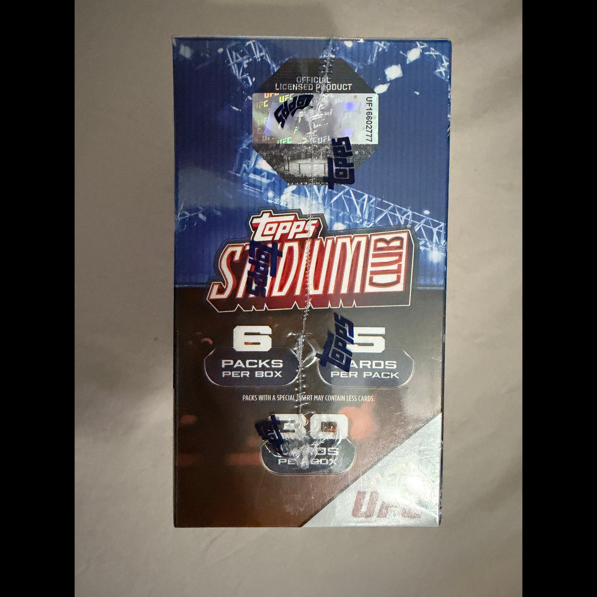 2025 Topps Stadium Club UFC with 3 Exclusive Chrome Xfractor Parallels Mega Box - back