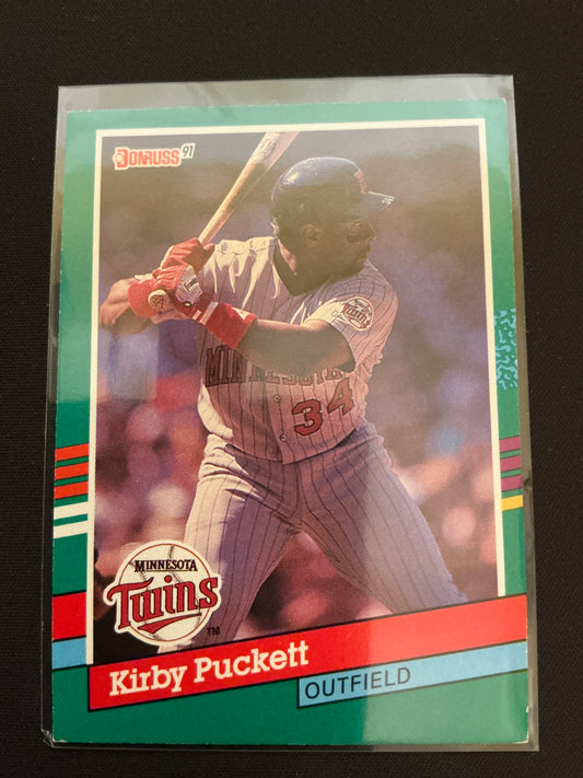 1991 Donruss #490 Kirby Puckett No . After INC Error Card