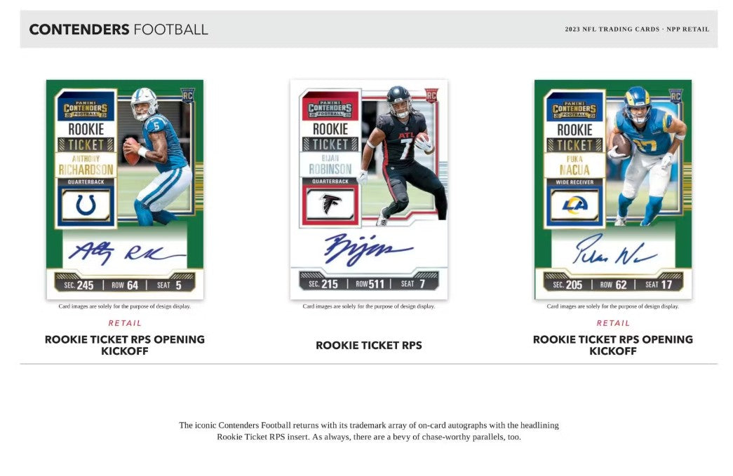 2023 Panini Contenders Football Mega Box (Teal Parallels)