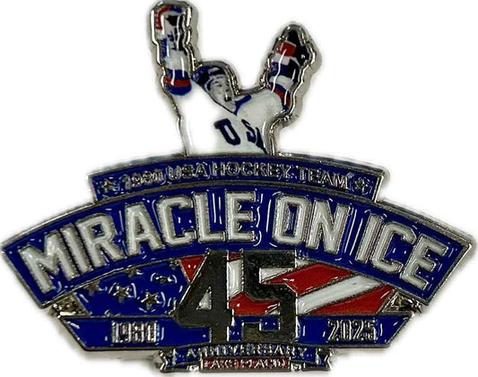1980 Miracle on Ice 45th Anniversary  (1980-2025) Official Collectors  Pin