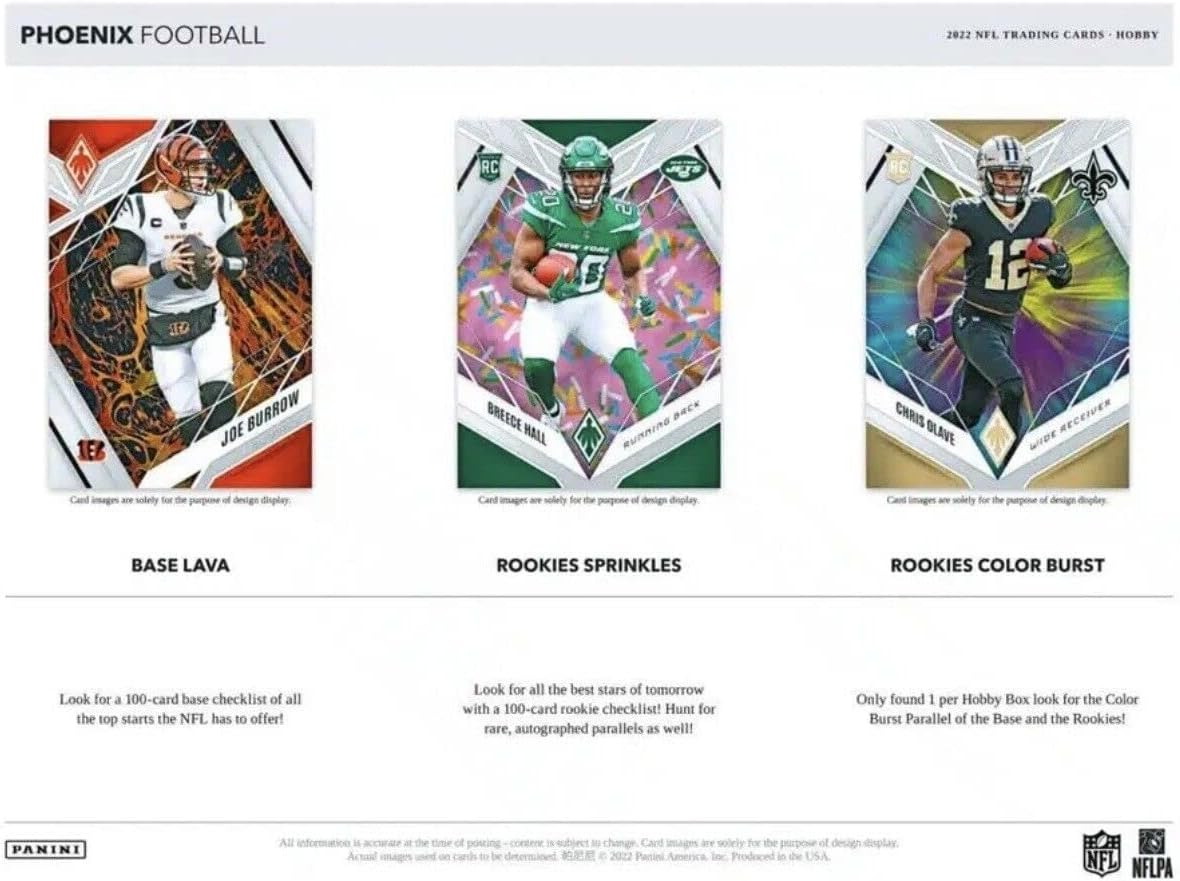 2022 Panini Phoenix Football Hobby Box - 12 Packs