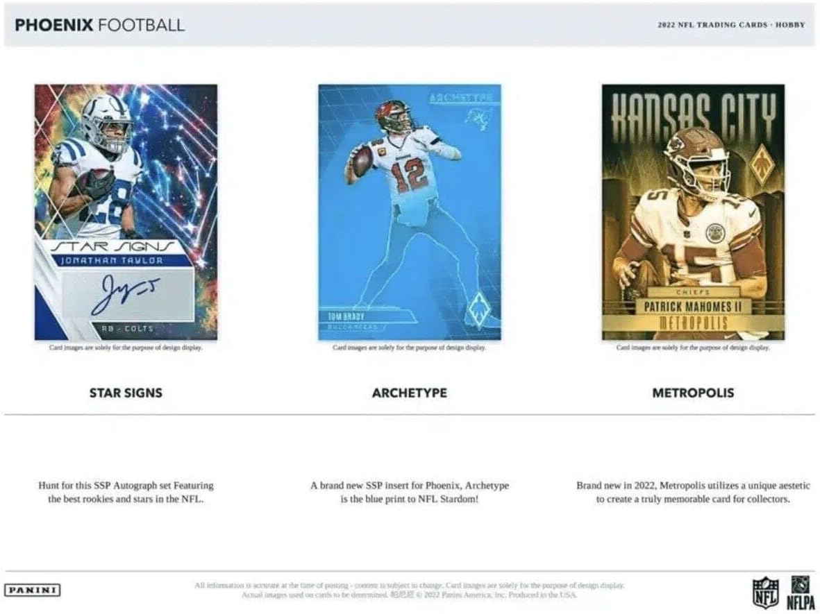 2022 Panini Phoenix Football Hobby Box - 12 Packs