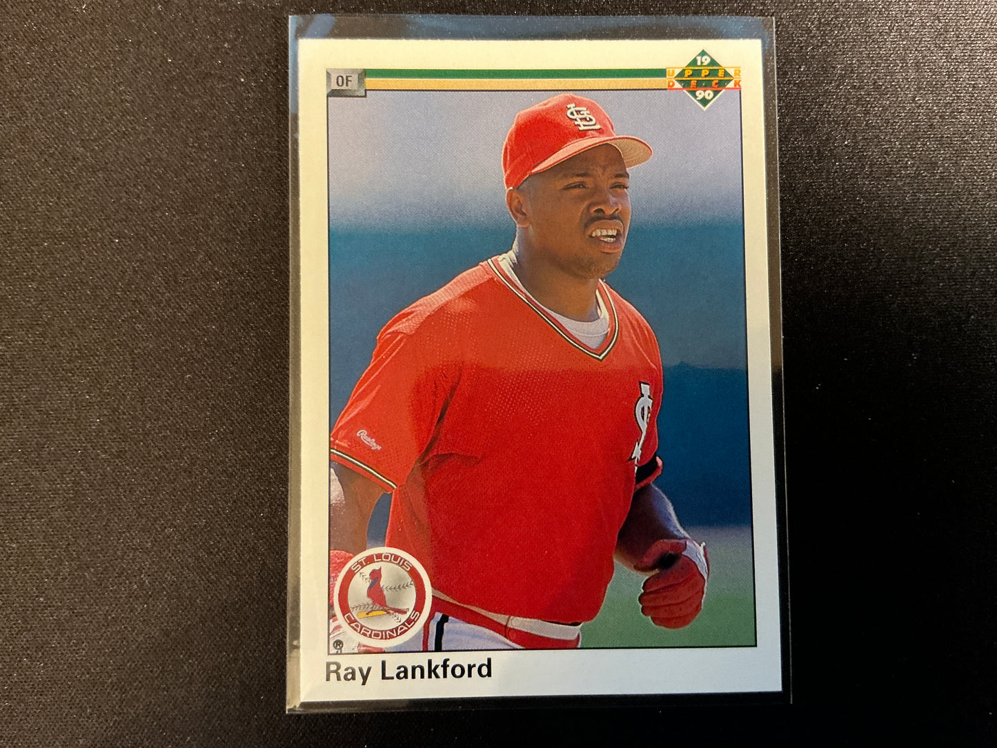 Tarjeta de Ray Lankford n.° 755 de Upper Deck de 1990