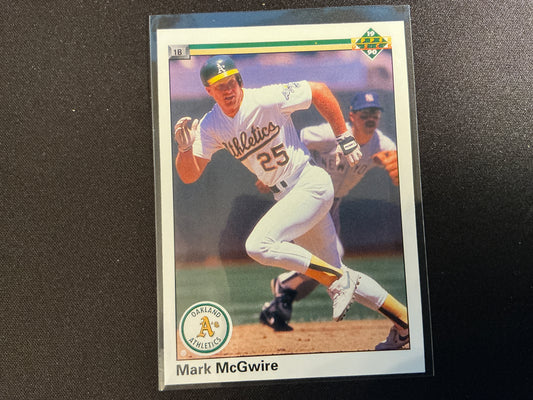 Tarjeta de Mark McGwire Upper Deck n.° 171 de 1990