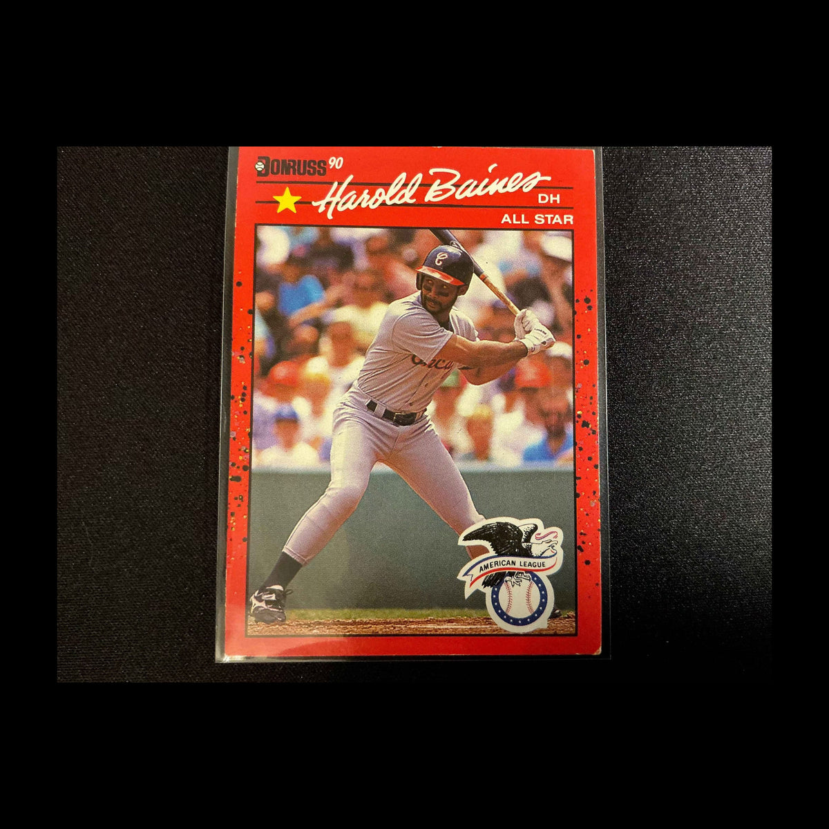 1990 Donruss #660 Harold Baines No . after INC Error Card - front