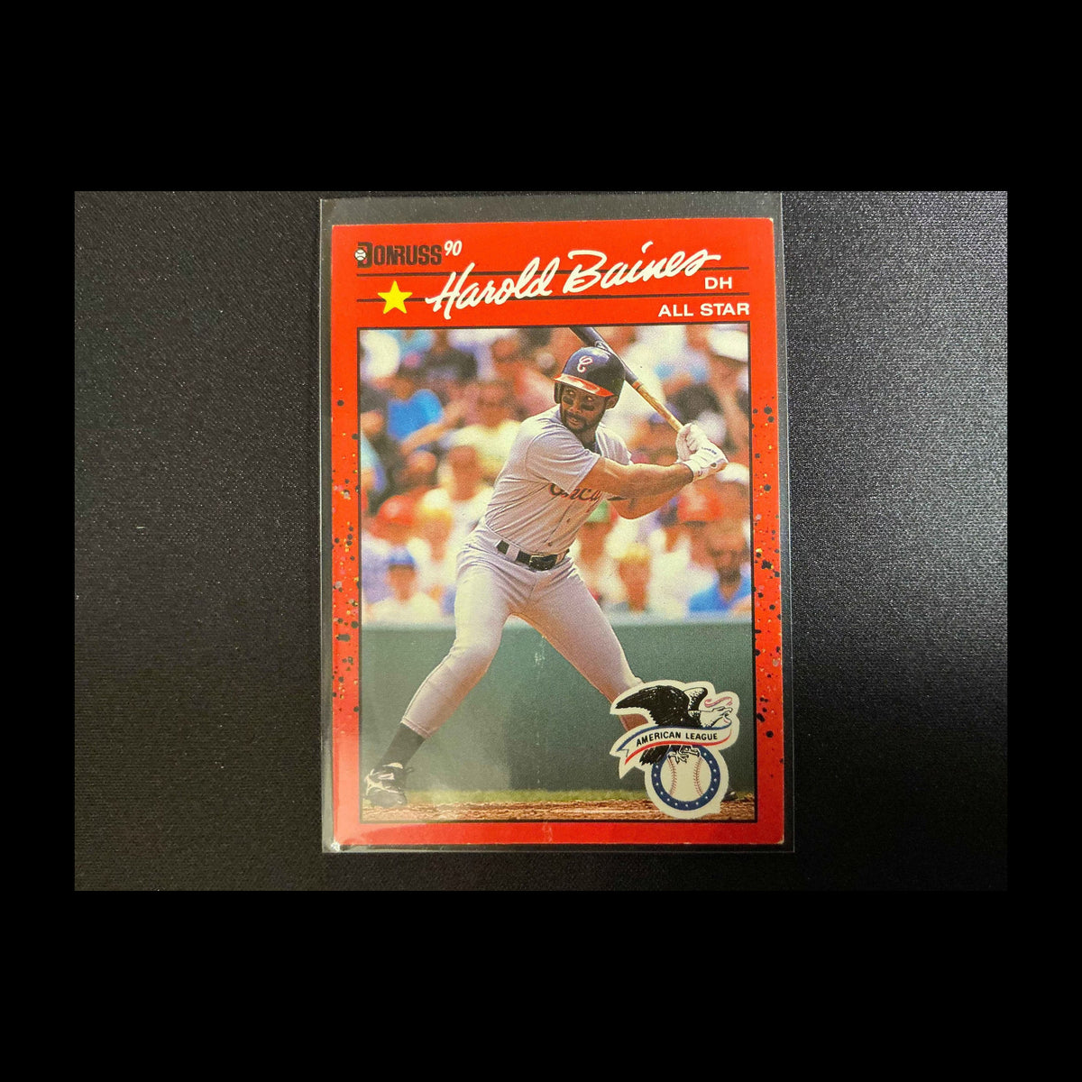 1990 Donruss #660 Harold Baines No . after INC Error Card - view 3