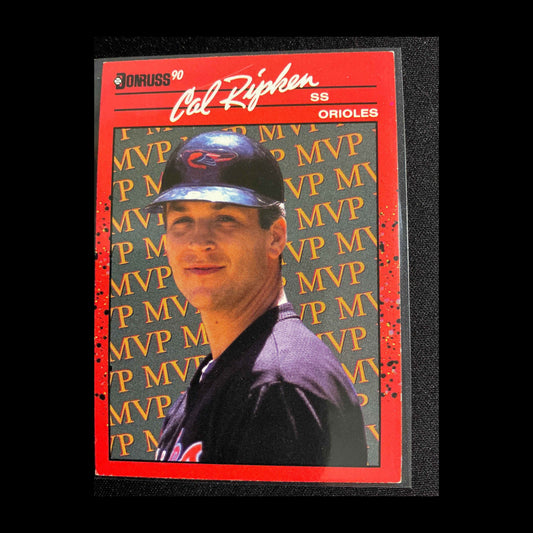 1990 Donruss Bonus MVPs #BC-18 Cal Ripken No . after INC Error Card - front