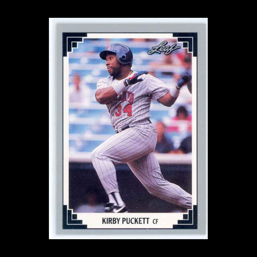 1991 Leaf #208 Kirby Puckett Card - front