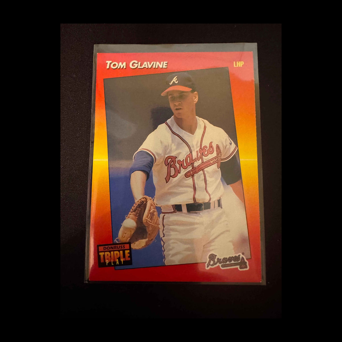 1992 Donruss Triple Play #7 Tom Glavine Card - front