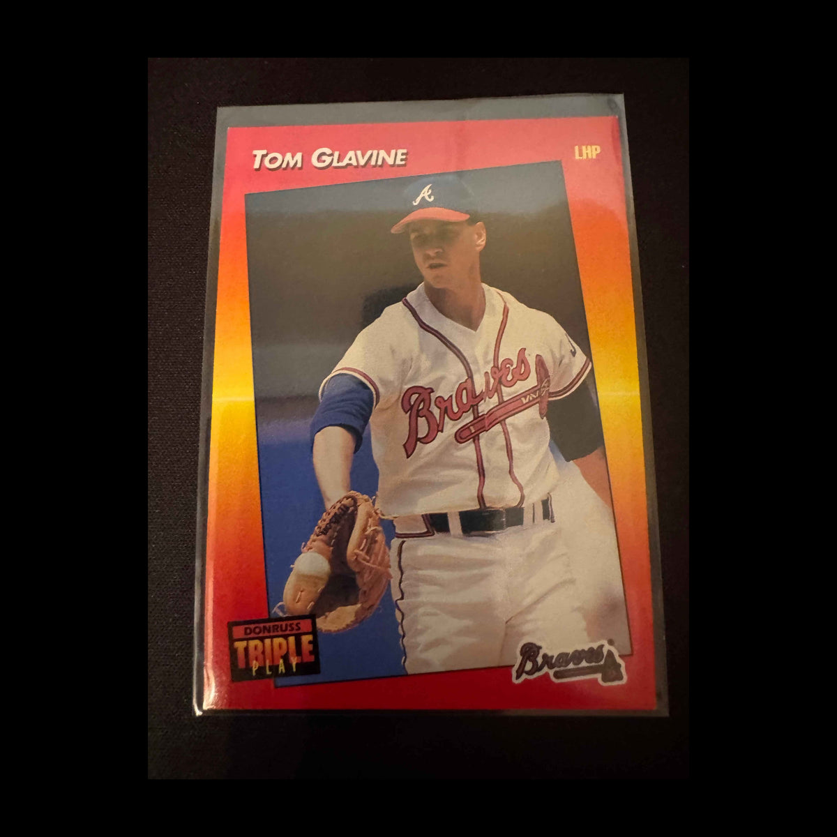 1992 Donruss Triple Play #7 Tom Glavine Card - view 3