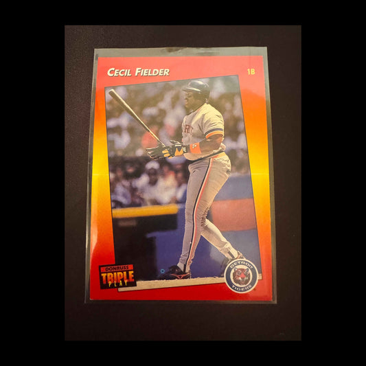1992 Donruss Triple Play #29 Cecil Fielder Card - front