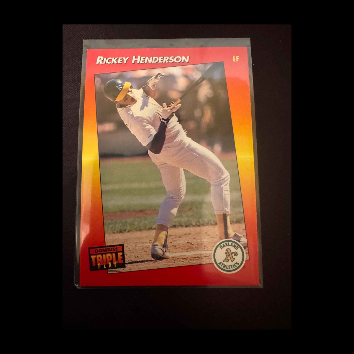 1992 Donruss Triple Play #63 Rickey Henderson Card - view 3
