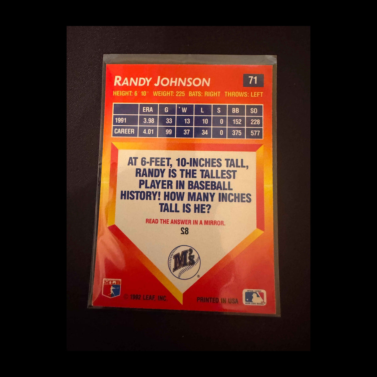 1992 Donruss Triple Play #81 Robin Yount Card - back