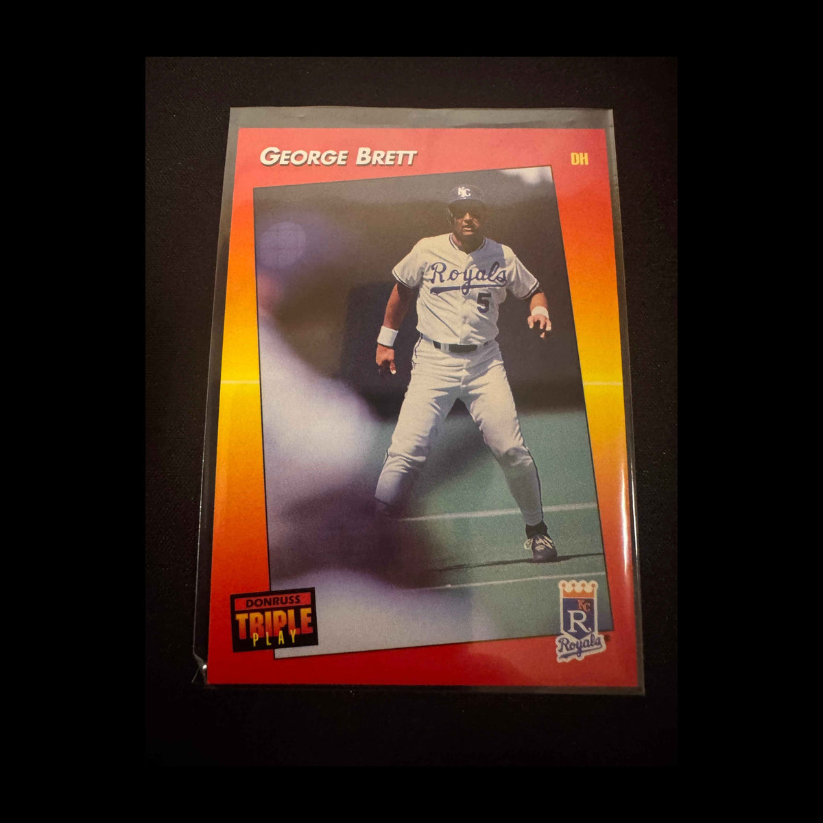 1992 Donruss Triple Play #115 George Brett Card - view 3