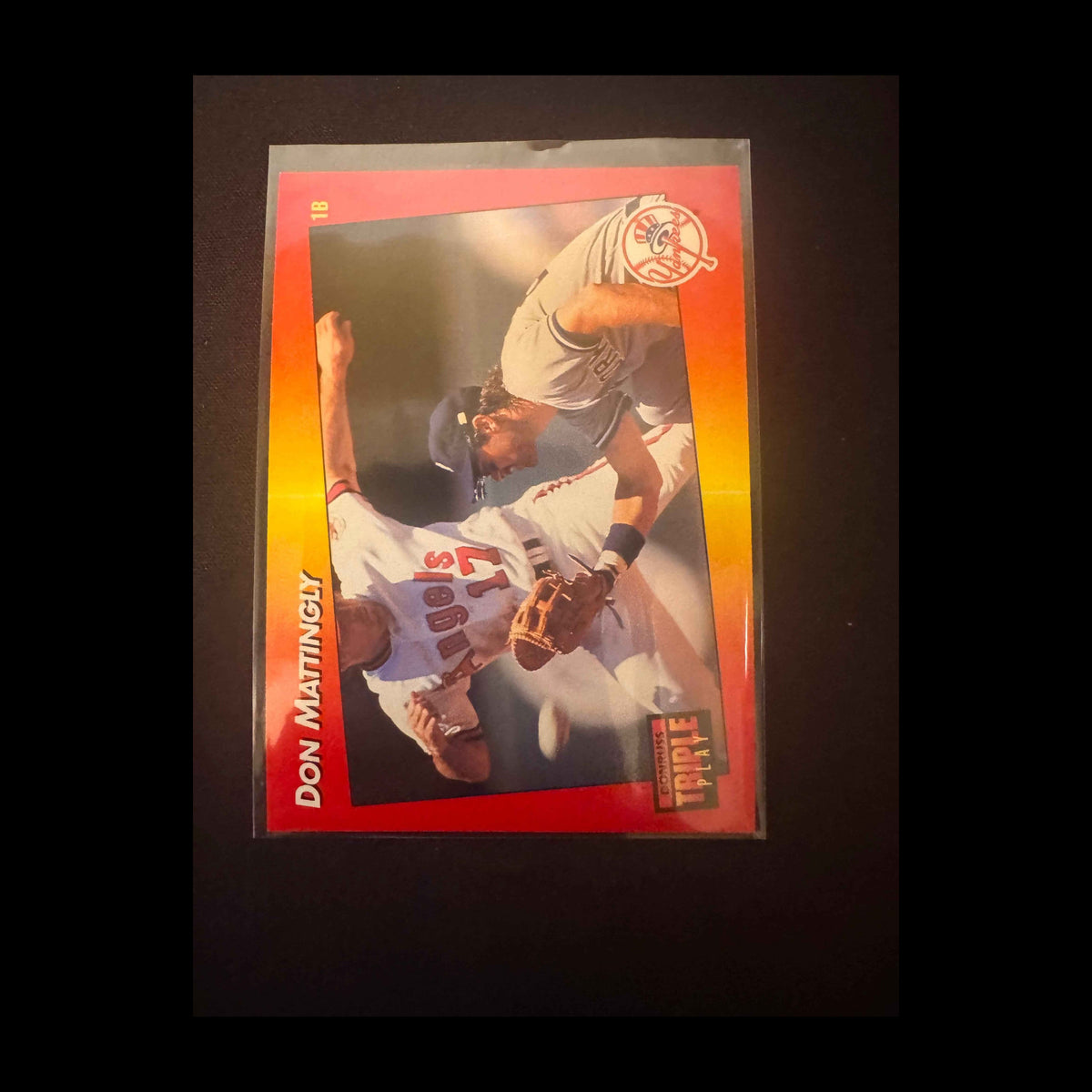 1992 Donruss Triple Play #159 Don Mattingly Card - view 3
