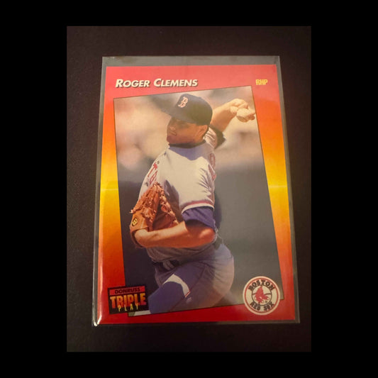 1992 Donruss Triple Play #216 Roger Clemens Card - front