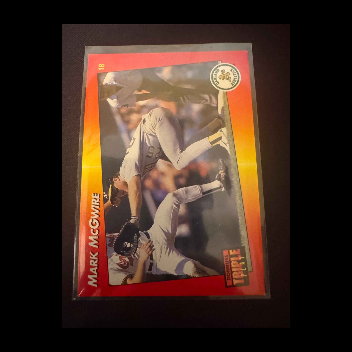 1992 Donruss Triple Play #262 Mark McGwire Card - front
