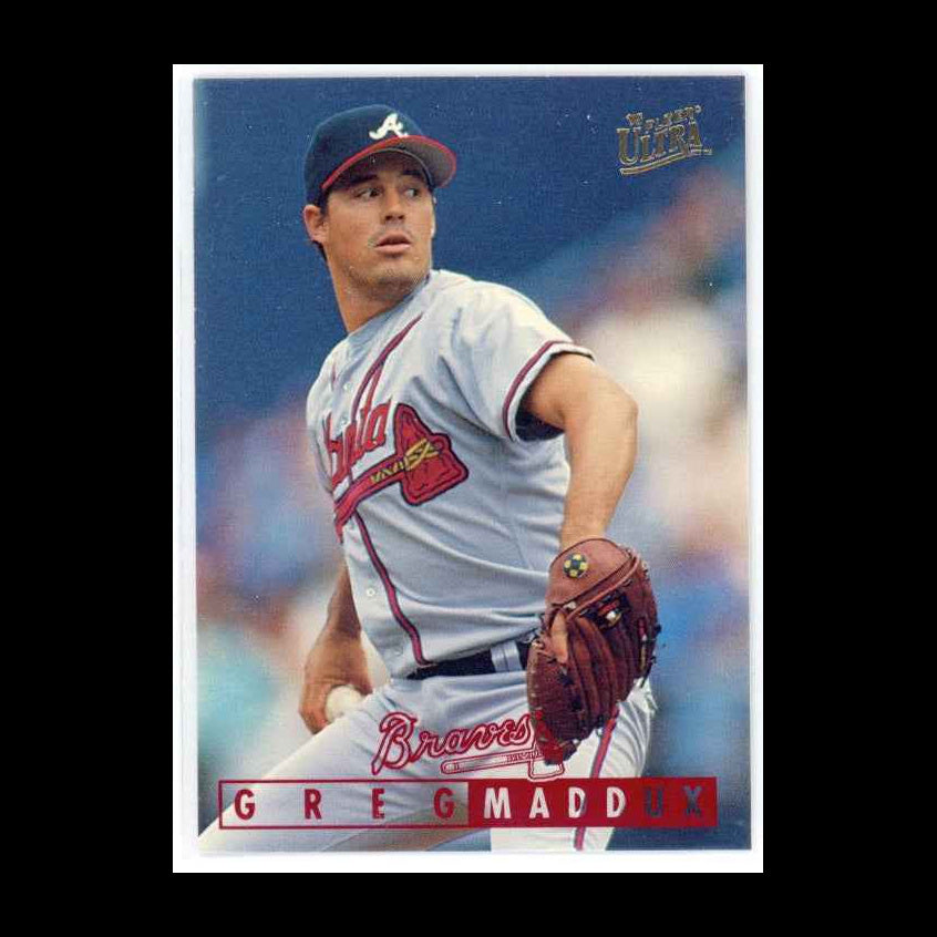 1995 Fleer Ultra #129 Greg Maddux Card - front