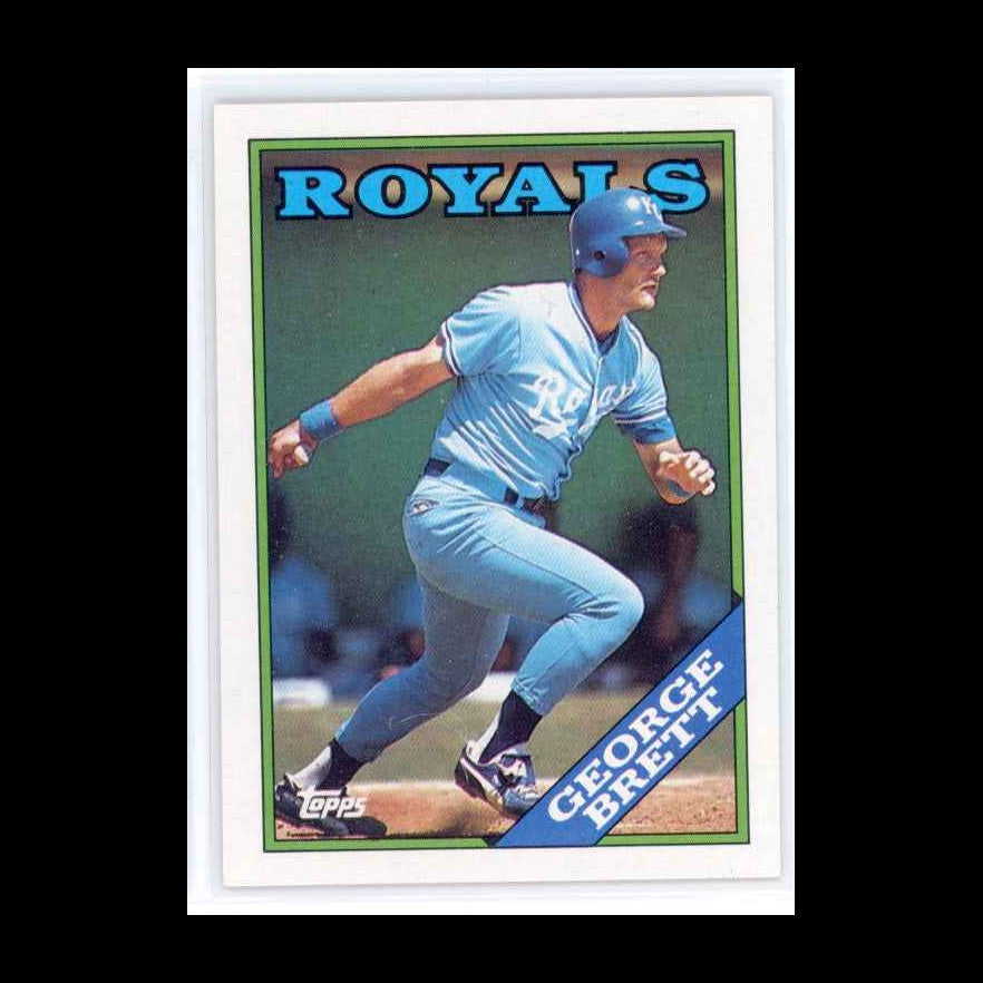 1988 Topps #700 George Brett Card - view 3