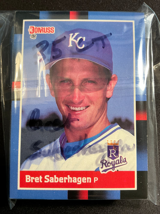 1988 Donruss #96 Bret Saberhagen 35 Count Cards