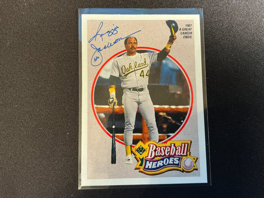 1990 Upper Deck Jackson Heroes Reggie Jackson Card
