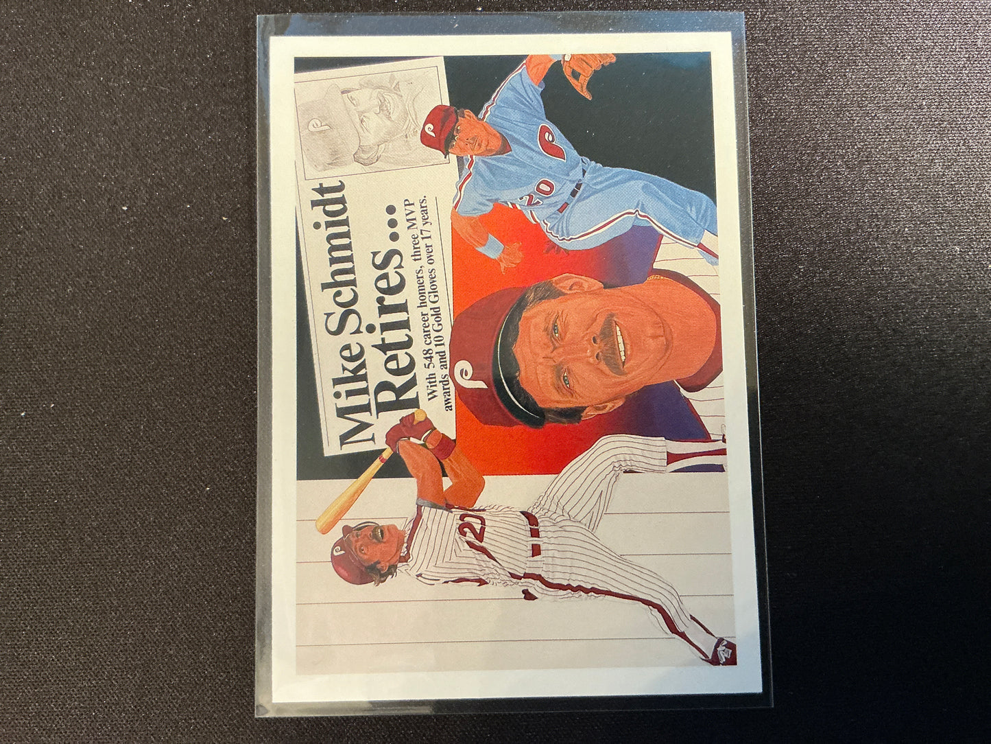 Tarjeta retirada de Mike Schmidt n.° 20 de Upper Deck de 1990