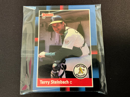 1988 Donruss #158 Terry Steinbach 15 Ct Multiple Cards