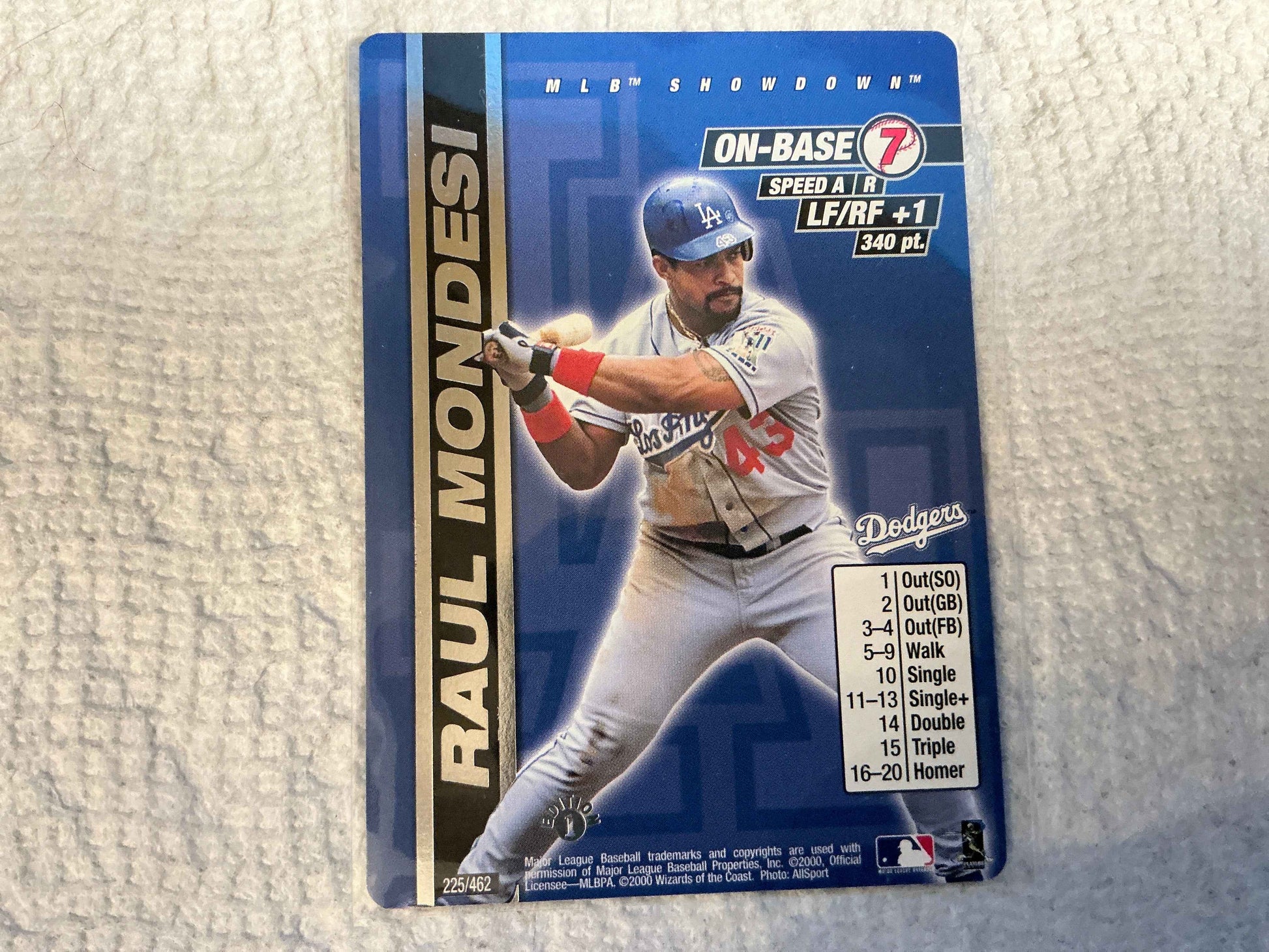 2000 MLB Showdown 1st Edition #225 Raul Mondesi Card