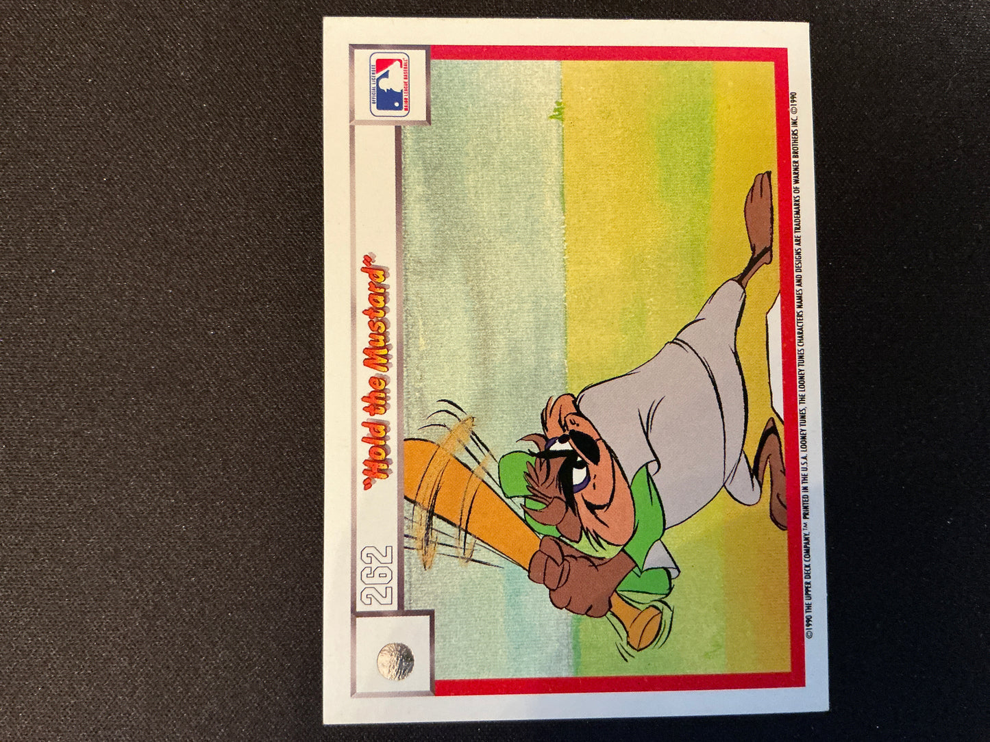 Tarjeta Upper Deck Comic Ball n.° 259/262 de 1990: Ralph el Bueno, Sam el Bueno