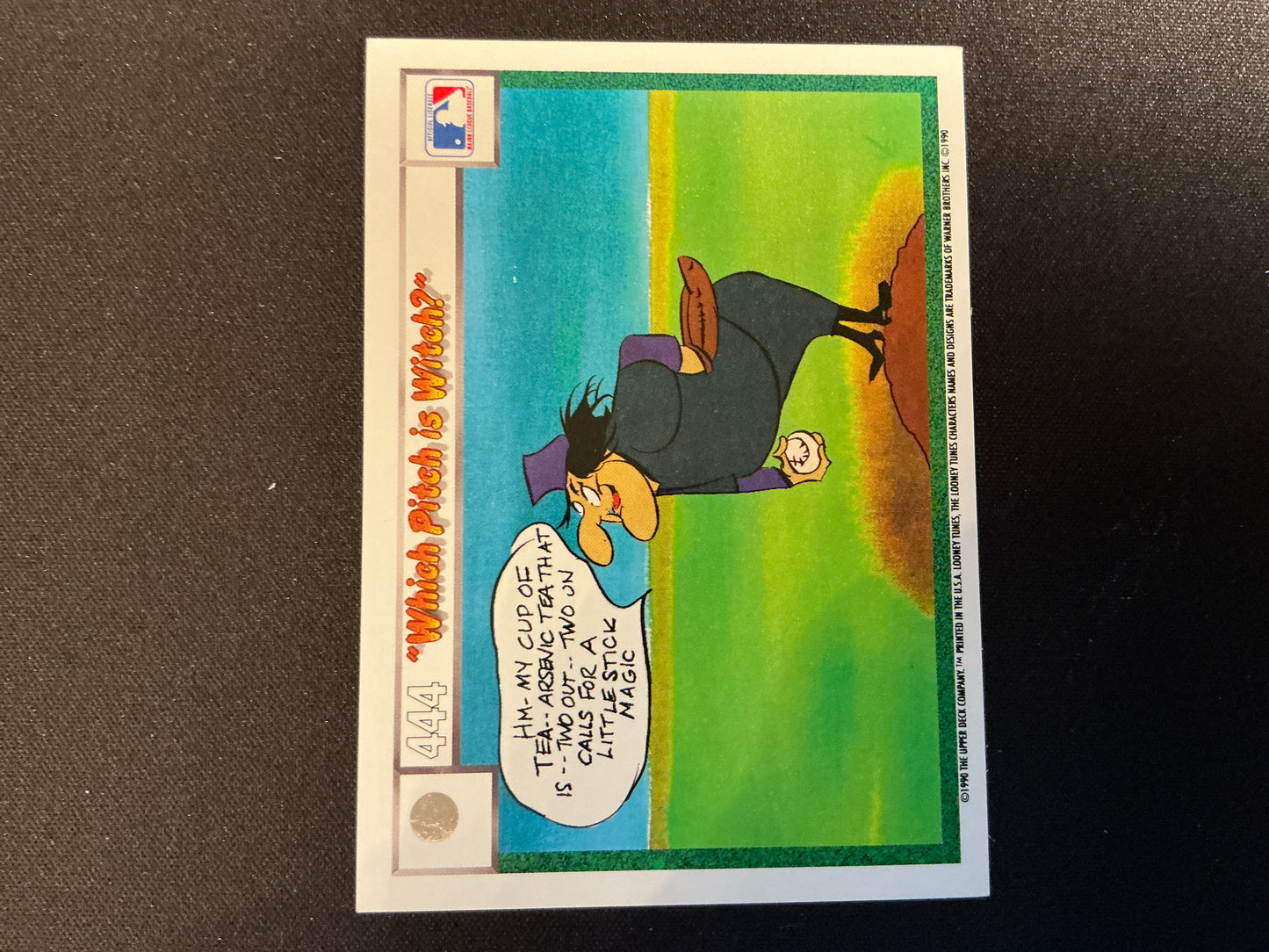 1990 Upper Deck Comic Ball #441/444 ¿Qué tono es la tarjeta de bruja?