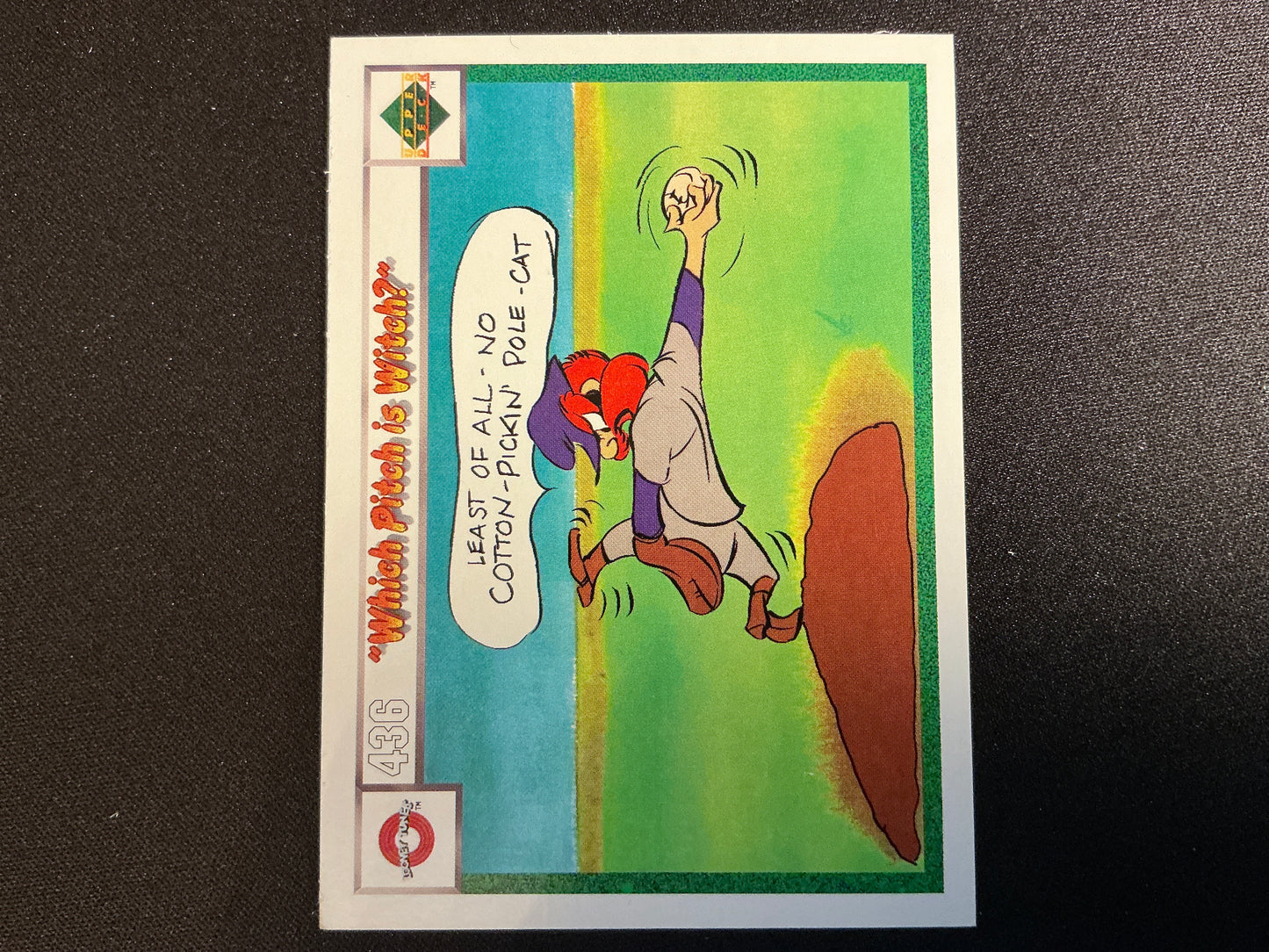 1990 Upper Deck Comic Ball #436/445 ¿Qué tono es la tarjeta de bruja?
