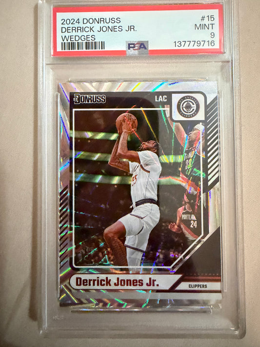 2024 Donruss #15 Derrick Jones Jr PSA 9.0 Mint Los Angeles Clippers Card