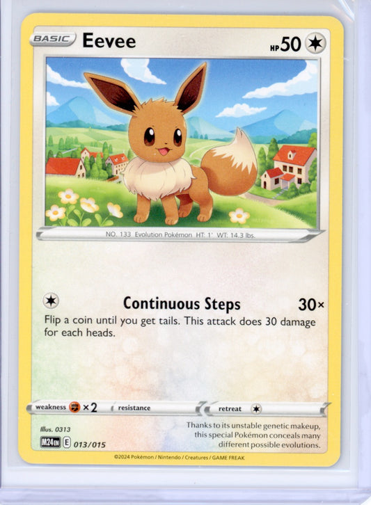 2024 Pokemon TCG Eevee 013/015 Mcdonald’s Promo Card