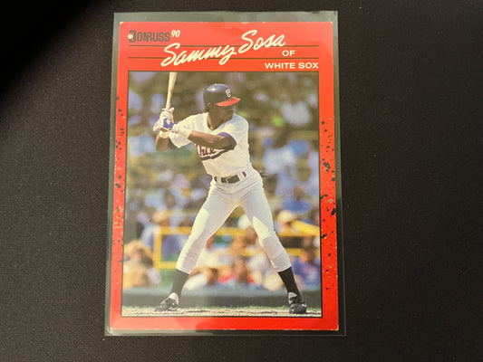 1990 Donruss #489 Sammy Sosa Rookie Card