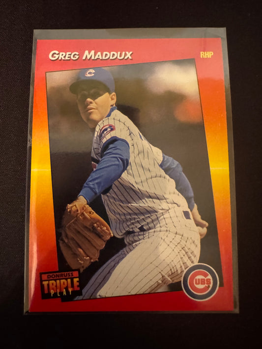 1992 Donruss Triple Play #19 Greg Maddux Card