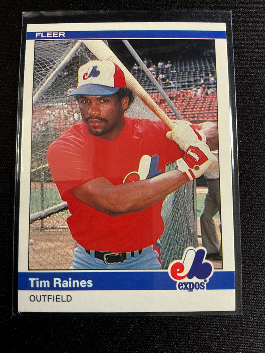 1984 Fleer #281 Tim Raines Card
