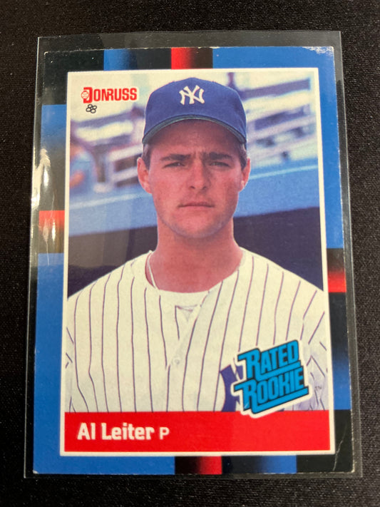 1988 Donruss #43 Al Leiter Rated Rookie Card.