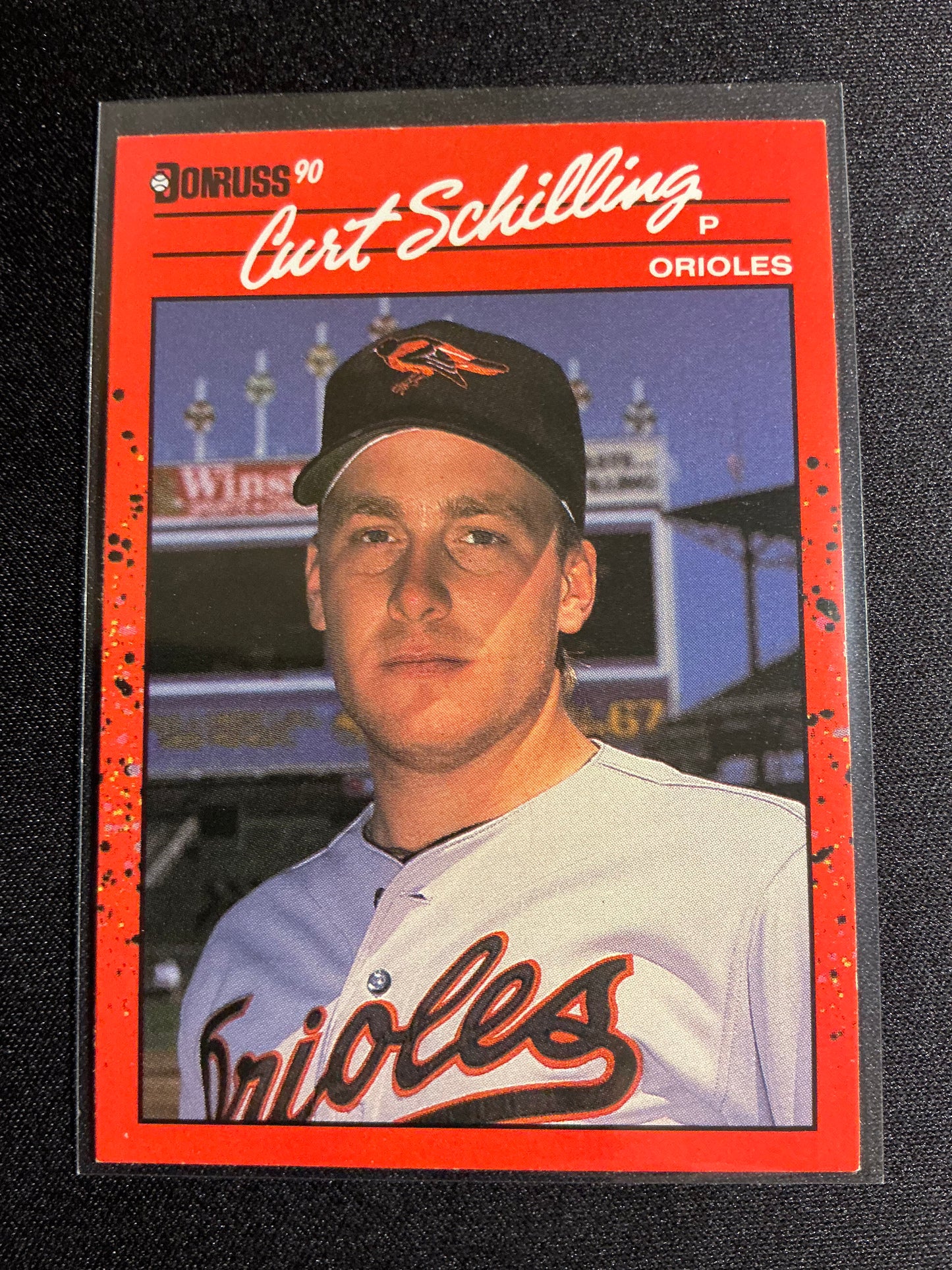 1990 Donruss #667 Curt Schilling No . after INC Error Card