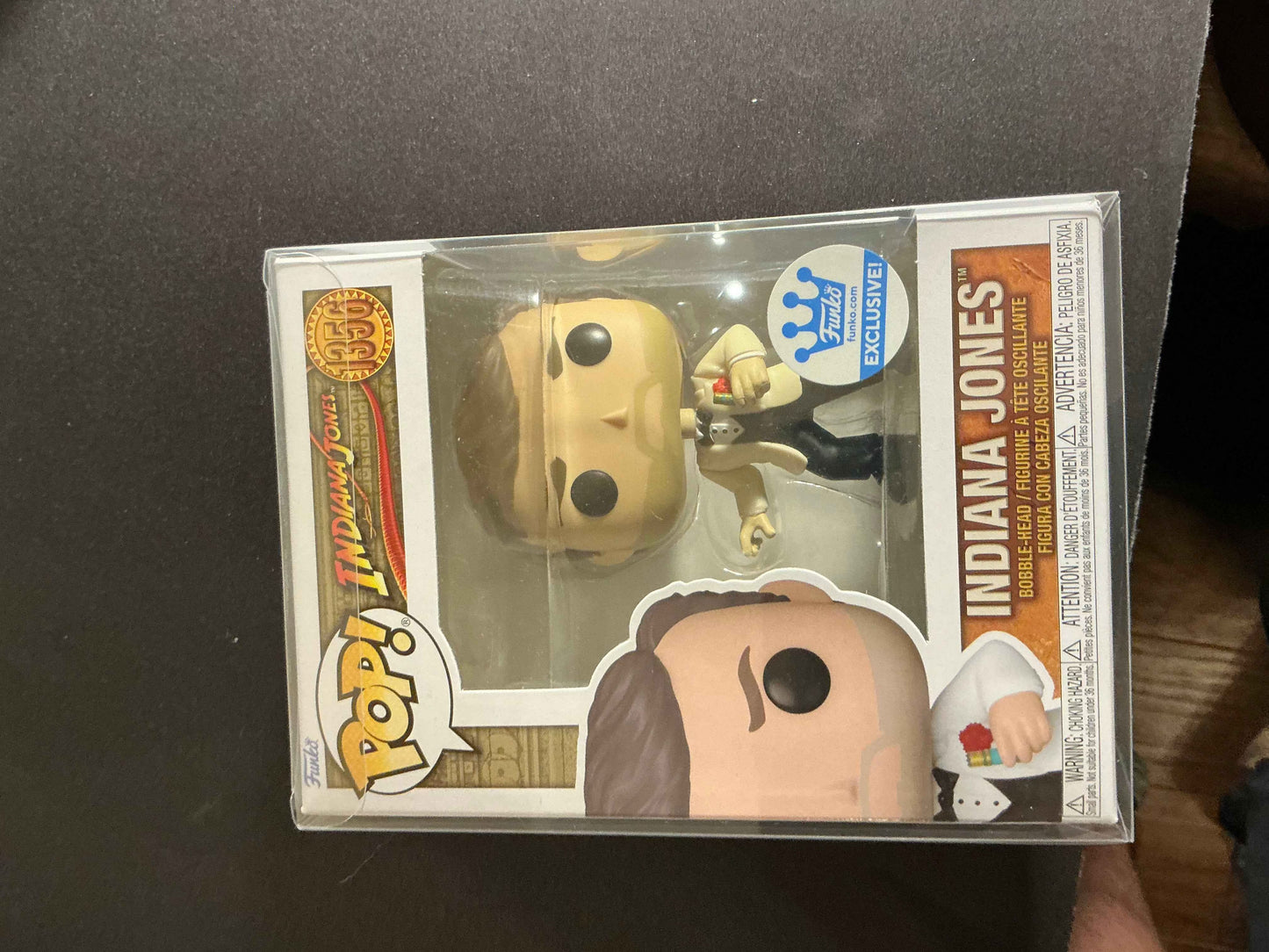 Indiana Jones #1356 Funko Pop! Bobble Head Exclusive in a Semi-Rigid Protective Case from UltraPro