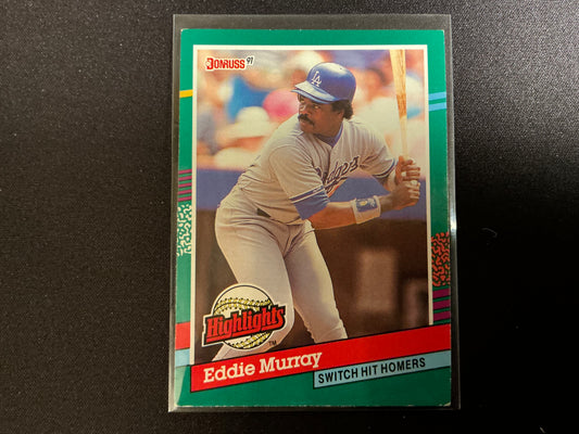 1991 Donruss MVPs #BC-18 Eddie Murray No . After INC Error Card