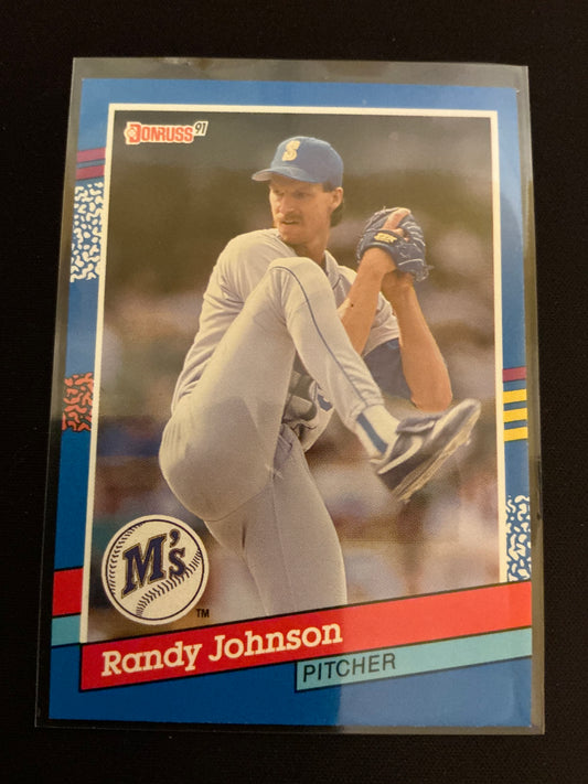 1991 Donruss #134 Randy Johnson No . after INC Error Card