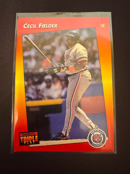 1992 Donruss Triple Play #29 Cecil Fielder Card