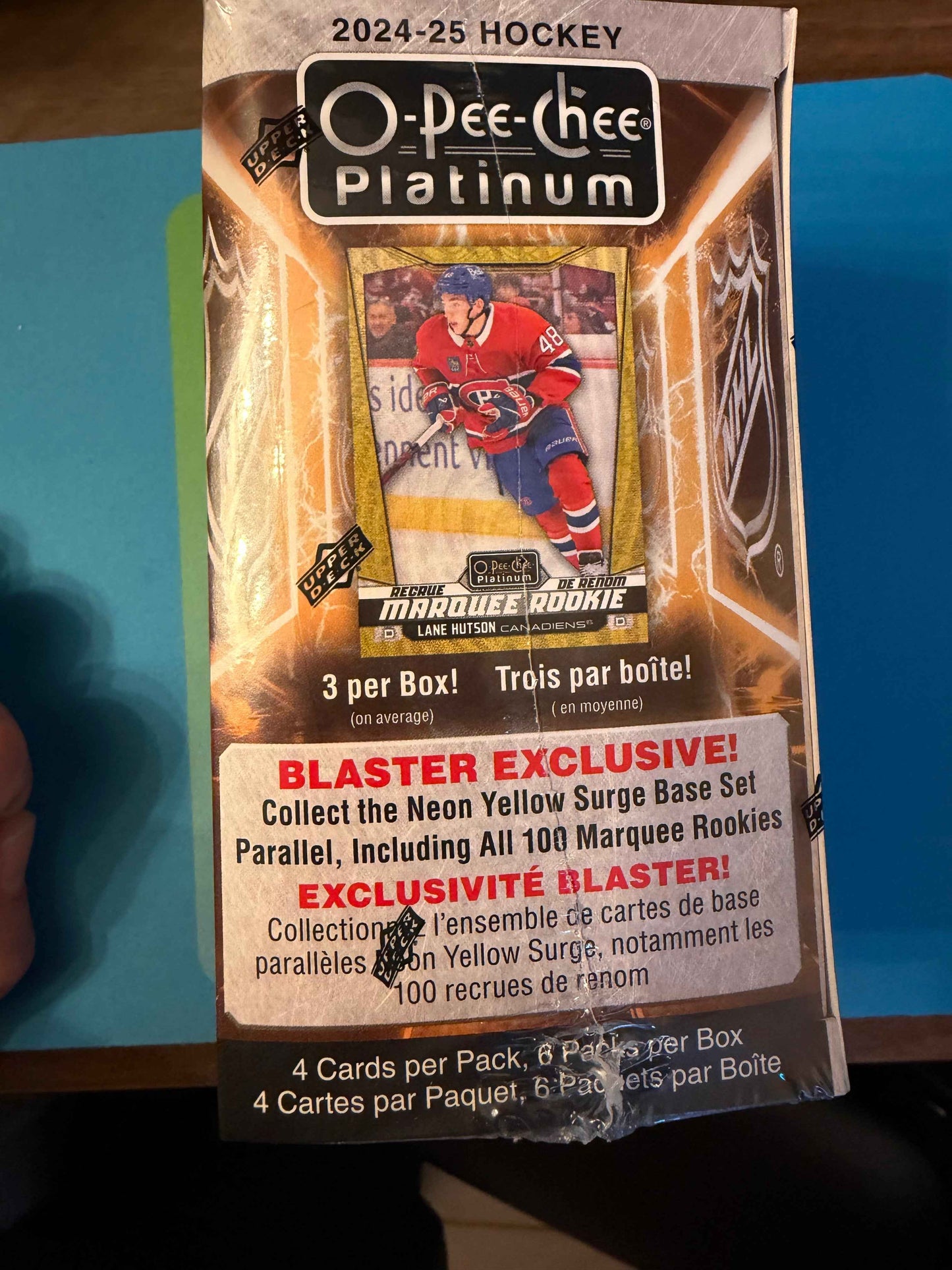 2024-25 Upper Deck O-Pee-Chee PLATINUM Hockey Factory Sealed 6 Pack Blaster Box