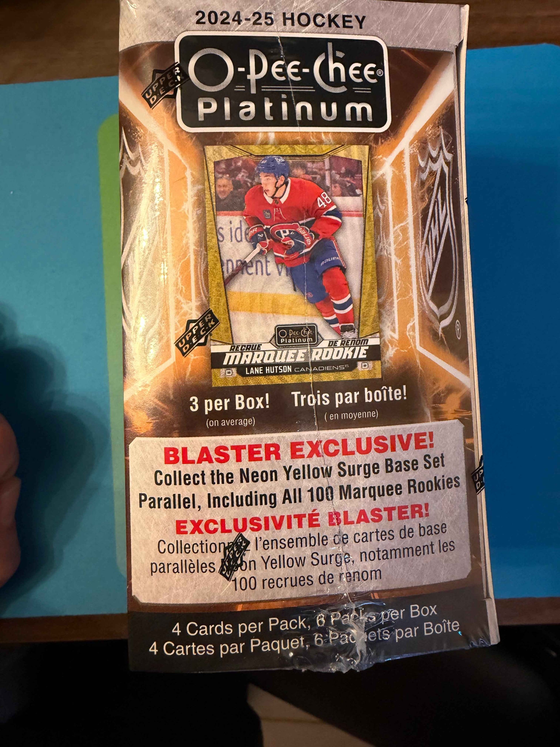 2024-25 Upper Deck O-Pee-Chee PLATINUM Hockey Factory Sealed 6 Pack Blaster Box