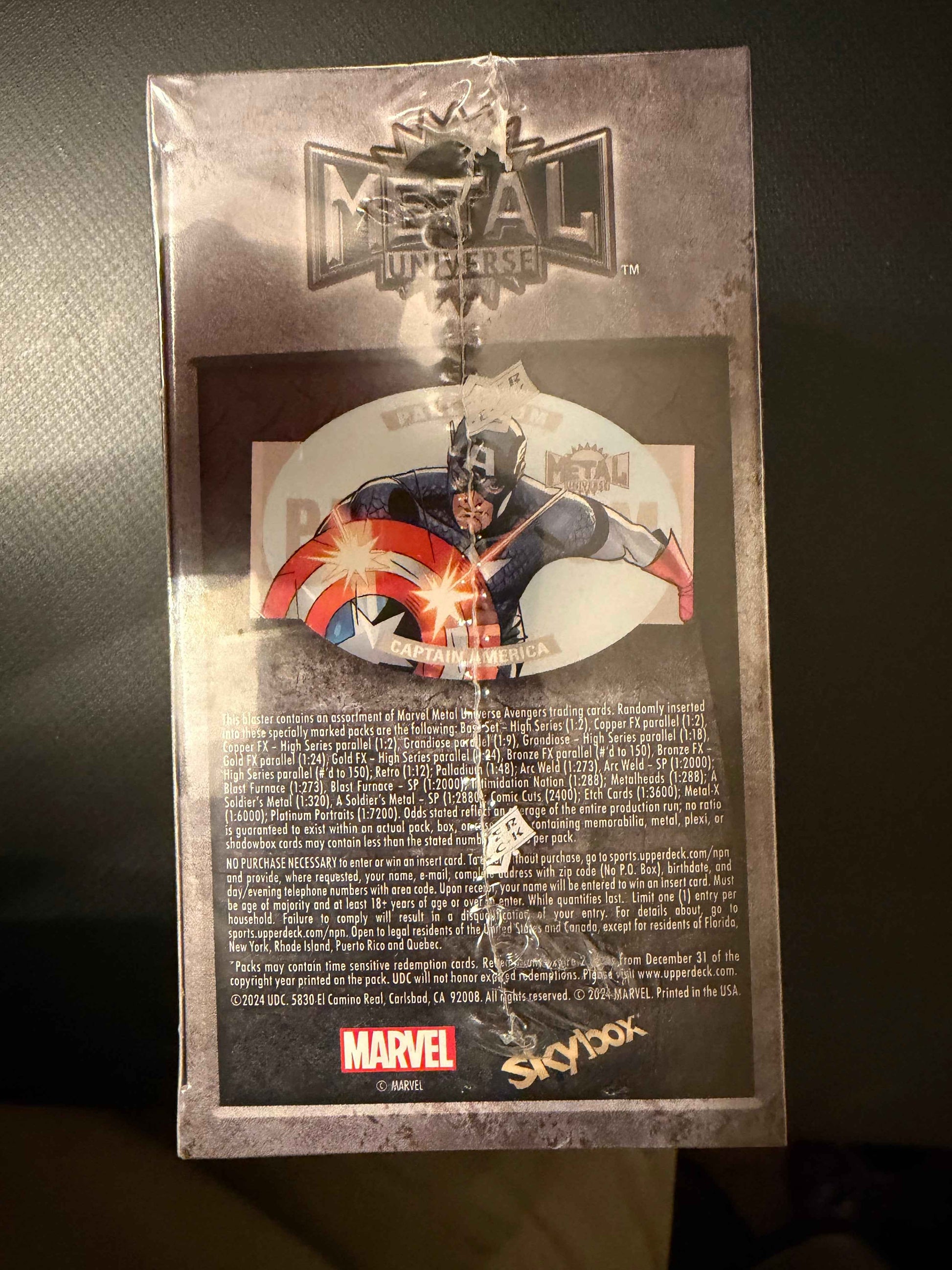 2024 Upper Deck Skybox Marvel Avengers Metal Universe Blaster Box New Sealed