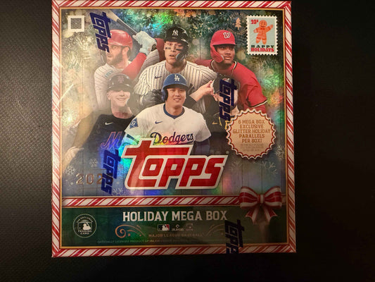 2025 TOPPS BASEBALL FACTORY SEALED HOLIDAY MEGA BOX MLB