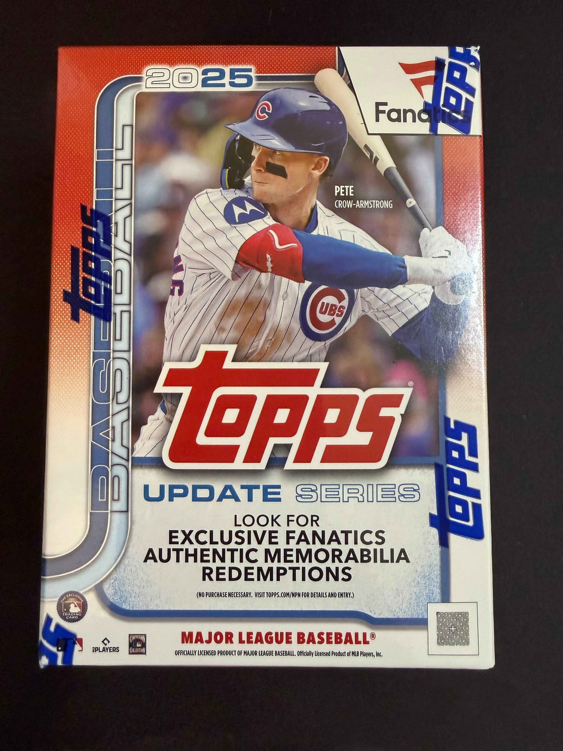 2025 Topps Update Series with Exclusive Fanatics Authentic Memorabilia Redemptions Baseball Cards