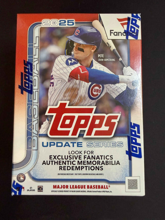 2025 Topps Update Series with Exclusive Fanatics Authentic Memorabilia Redemptions Baseball Cards