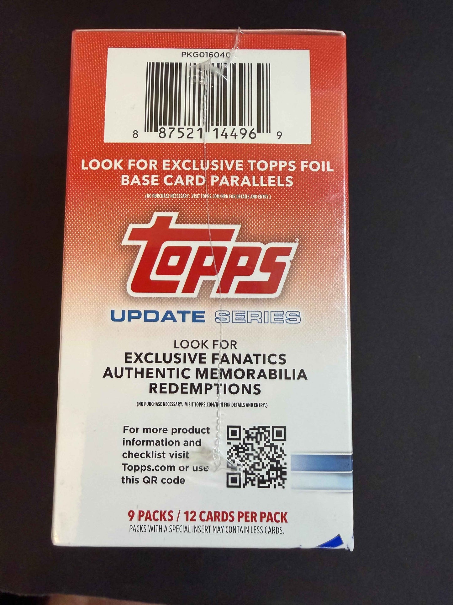 2025 Topps Update Series with Exclusive Fanatics Authentic Memorabilia Redemptions Baseball Cards