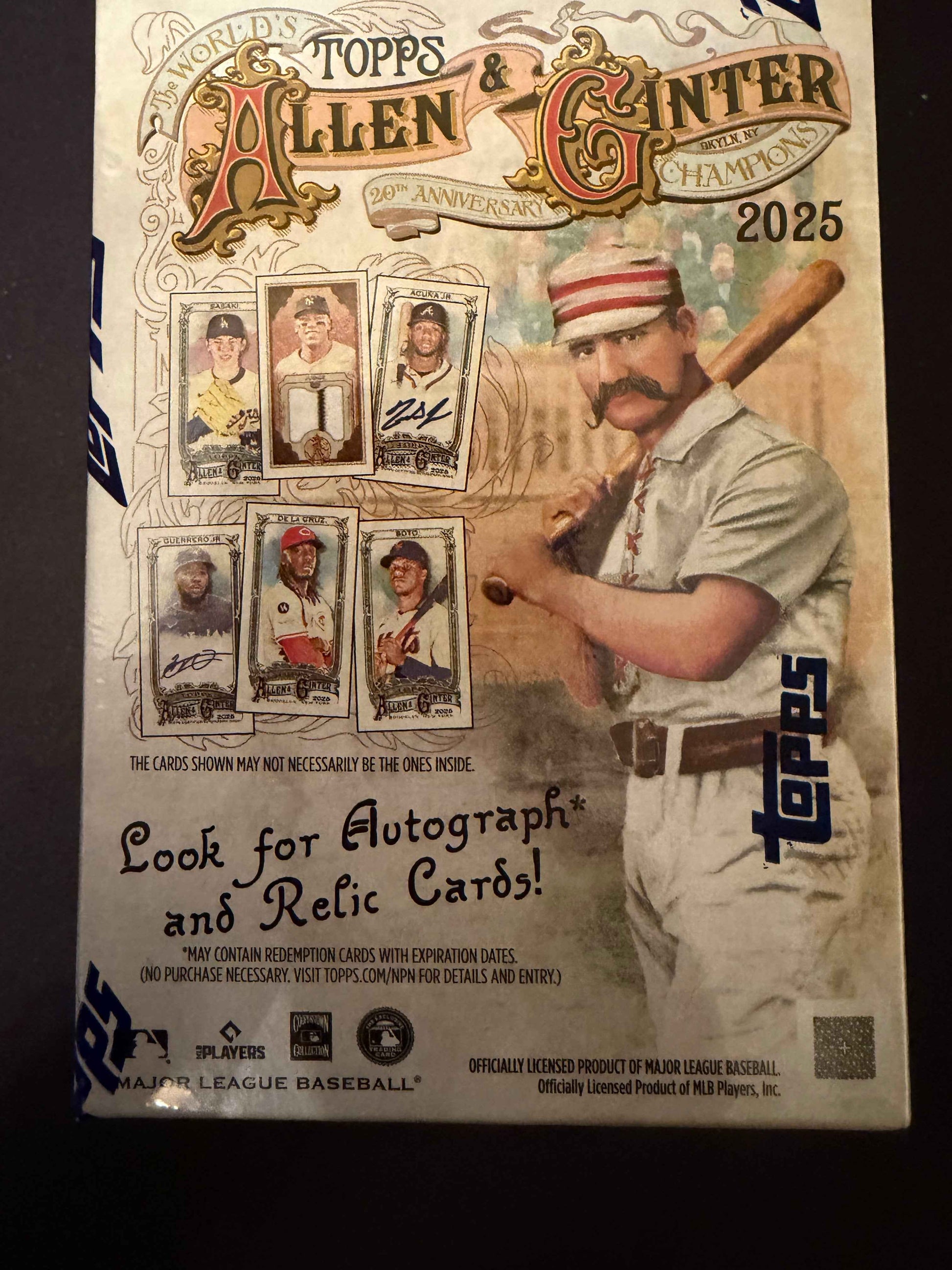 2025 Topps Allen & Ginter 20th Anniversary Baseball Card Blaster Box